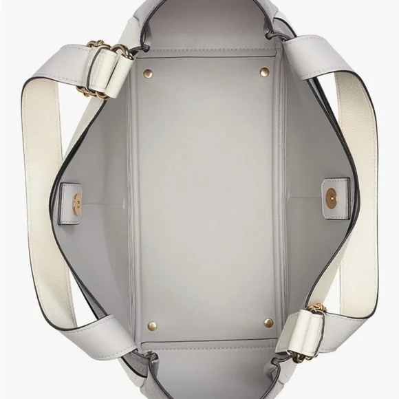 Calvin Klein Elegant Cream and Brown Tote - Picture 8 of 9